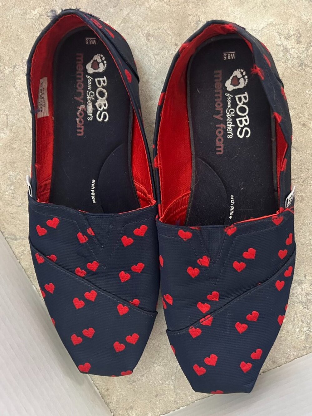 Sketcher's BOBS Plush Jac-heart Shoes